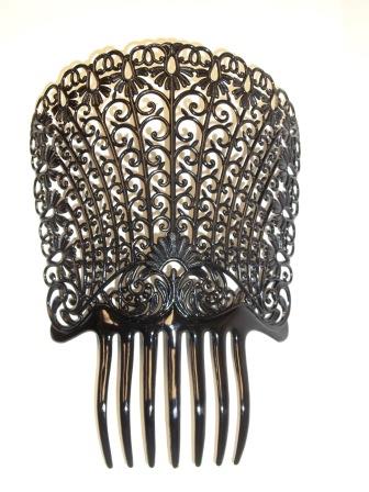 Plastic Hair Comb Black