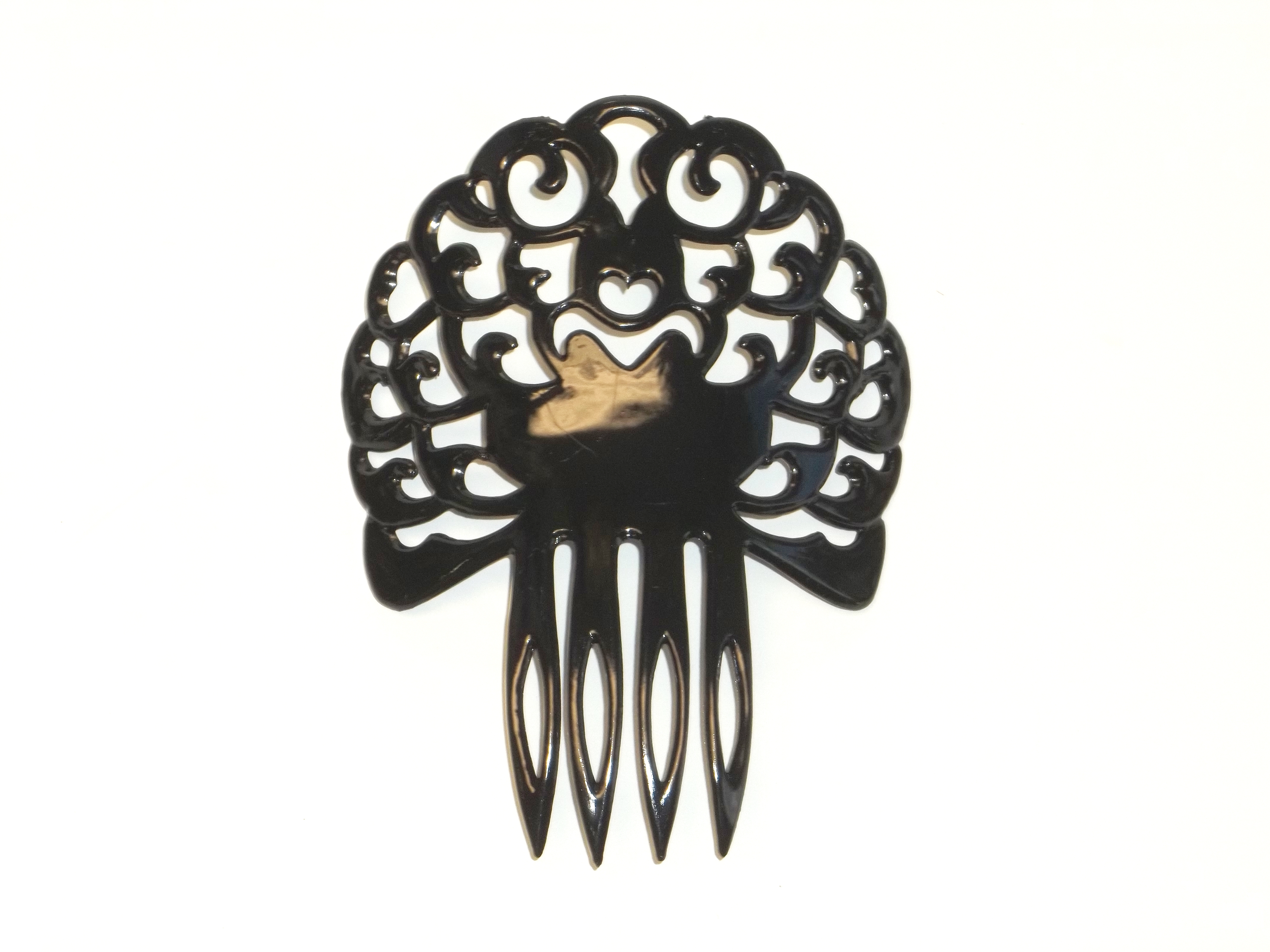 Plastic Hair Comb Black