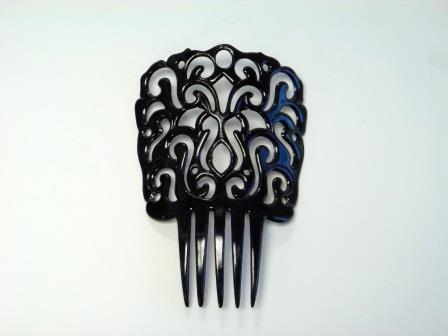 Plastic Hair Comb Black